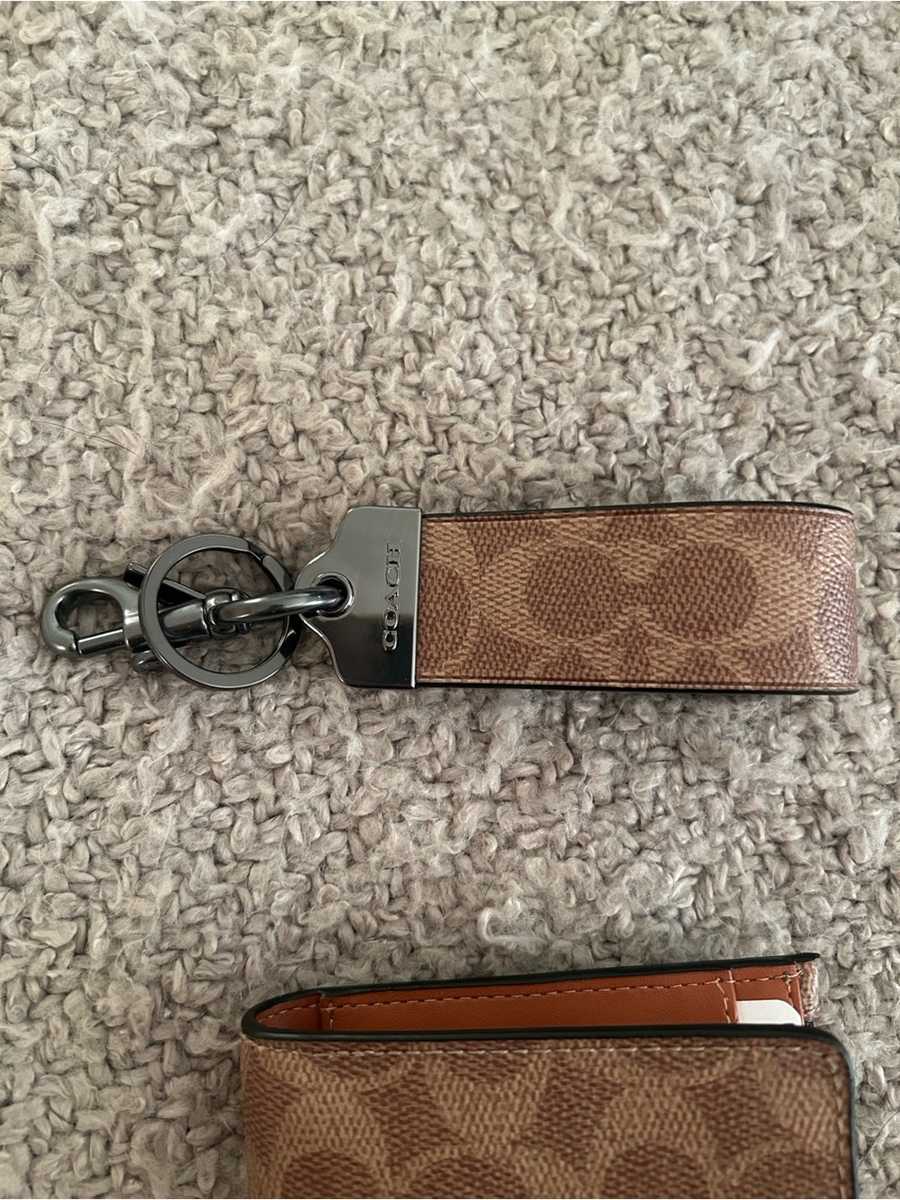 COACH TECH PHONE WALLET AND KEYCHAIN FOB NWT - Picture 8 of 8